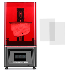 ELEGOO Mars 2 Pro Impresora 3D con LCD Monocromático 2K de 6 Pulgadas, Impresora 3D Resina con carbón Activo Incorporado y 2 Películas FEP Adicionales, Tamaño de Impresión 129 * 80 * 160 mm